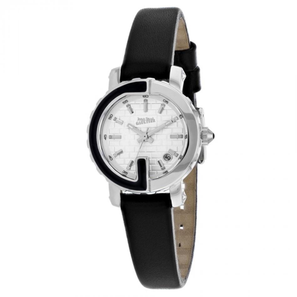 Jean Paul Gaultier Women's 8500510 Classic Black Leather Watch