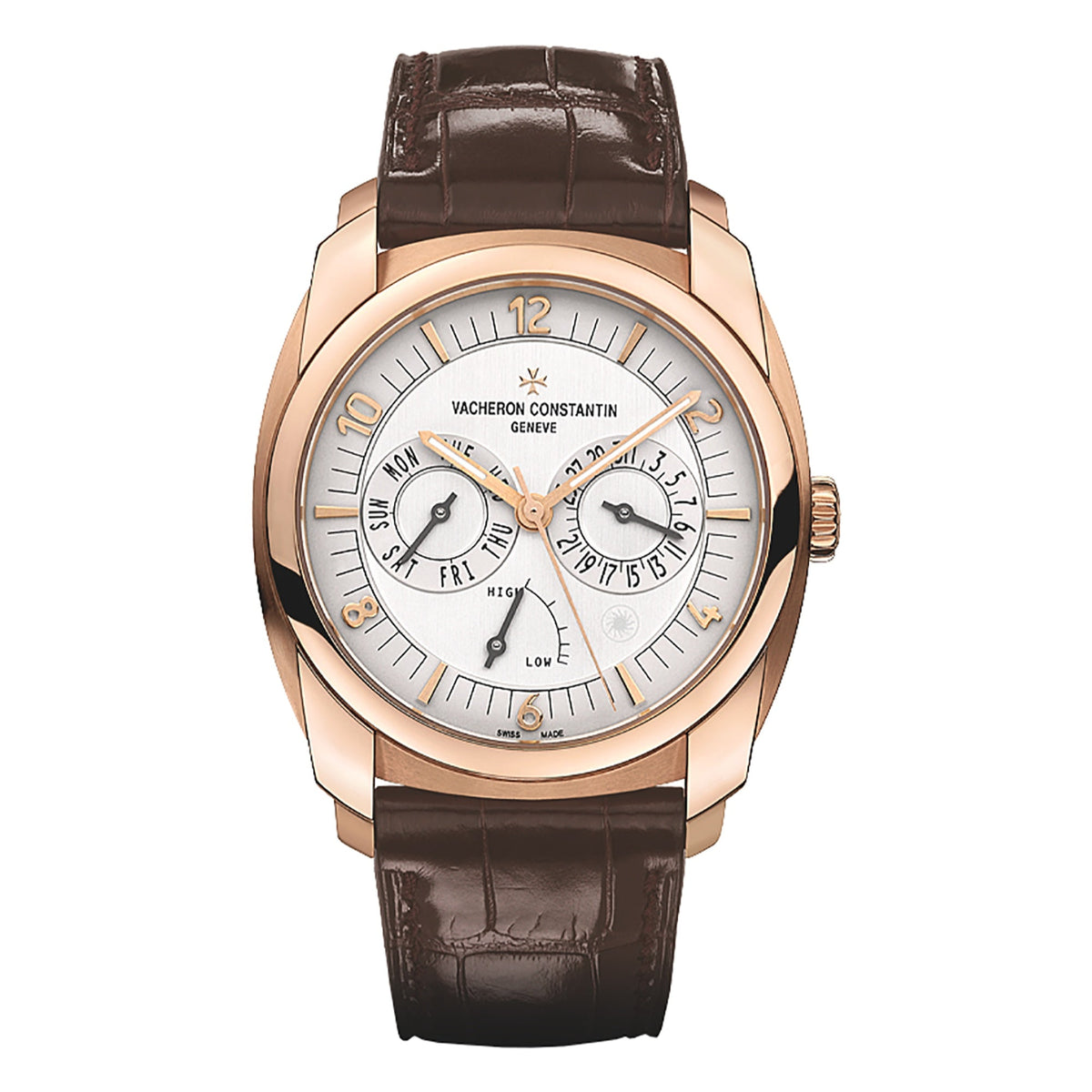 Vacheron Constantin Men's 85050-000R-I0P29 Quai De L'ile Brown Leather Watch