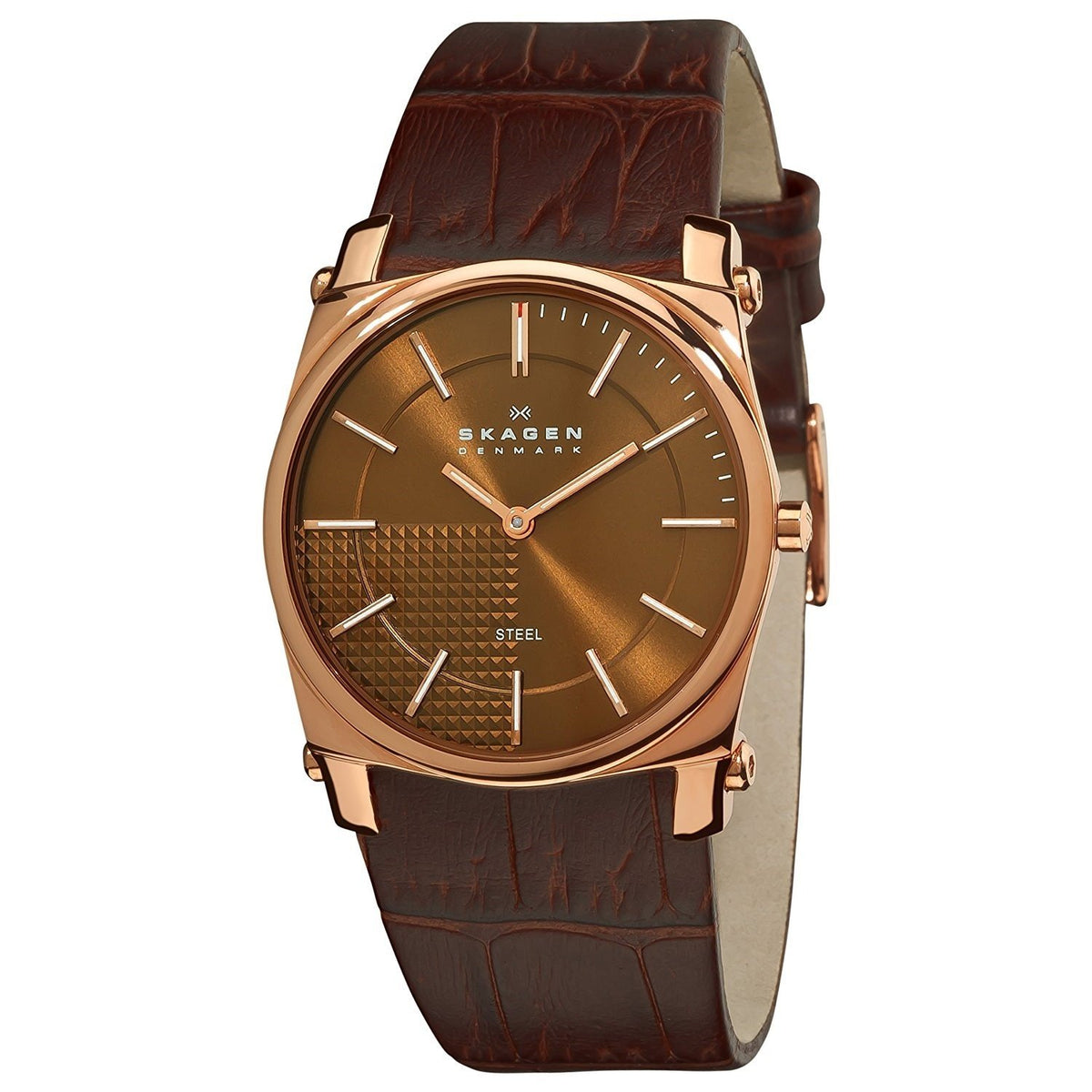 Skagen Men's 859LRLD1 Brown Leather Watch