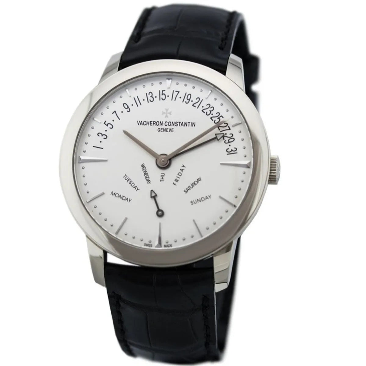 Vacheron Constantin Men's 86020000G-9508 Patrimony Black Leather Watch