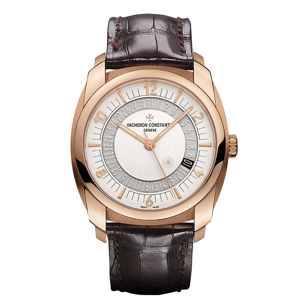 Vacheron Constantin Men's 86050-000R-I0P29 Quai De L'ile Brown Leather Watch