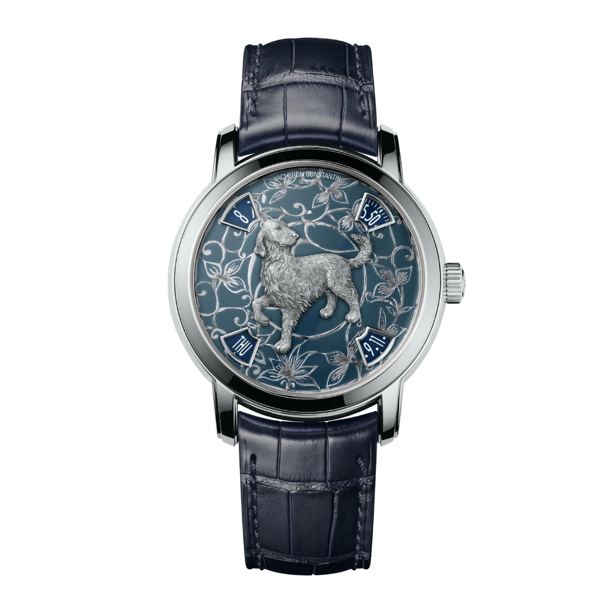 Vacheron Constantin Men's 86073-000P-B257 Metiers d'Art Legend of the Chinese Zodiac Blue Leather Watch