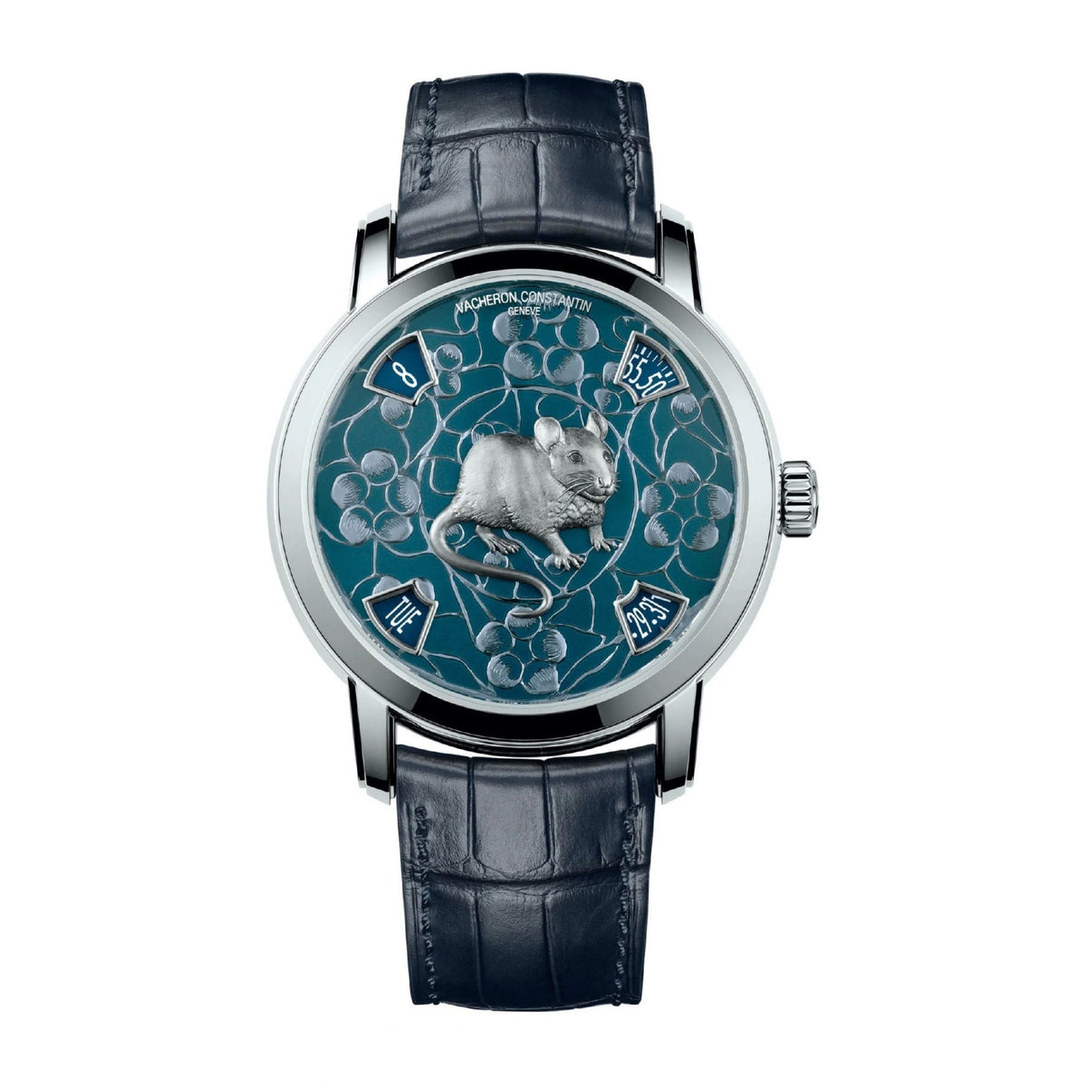 Vacheron Constantin Men's 86073-000P-B521 Metiers d'Art Legend of the Chinese Zodiac Blue Leather Watch
