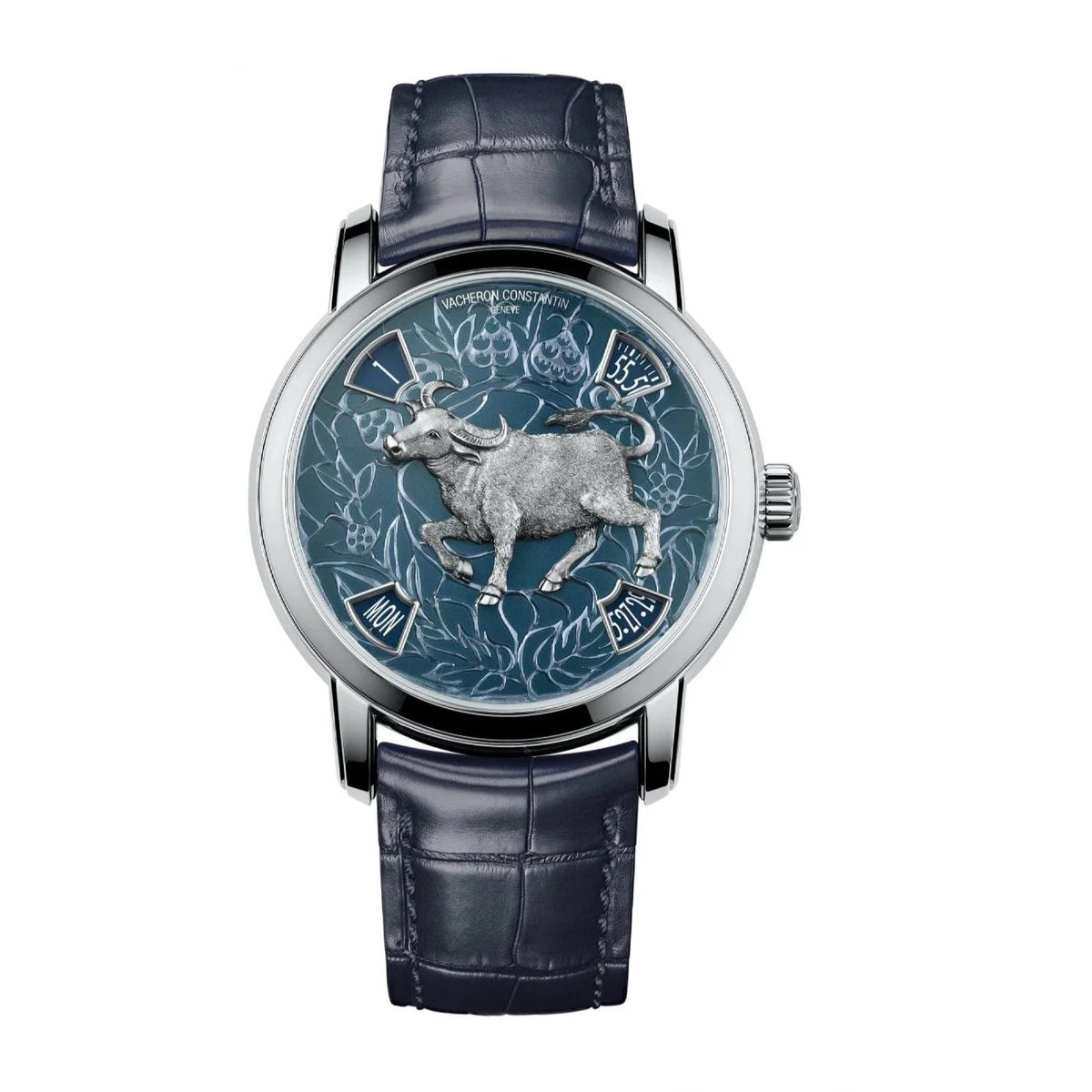 Vacheron Constantin Men's 86073-000P-B647 Metiers d'Art Legend of the Chinese Zodiac Blue Leather Watch