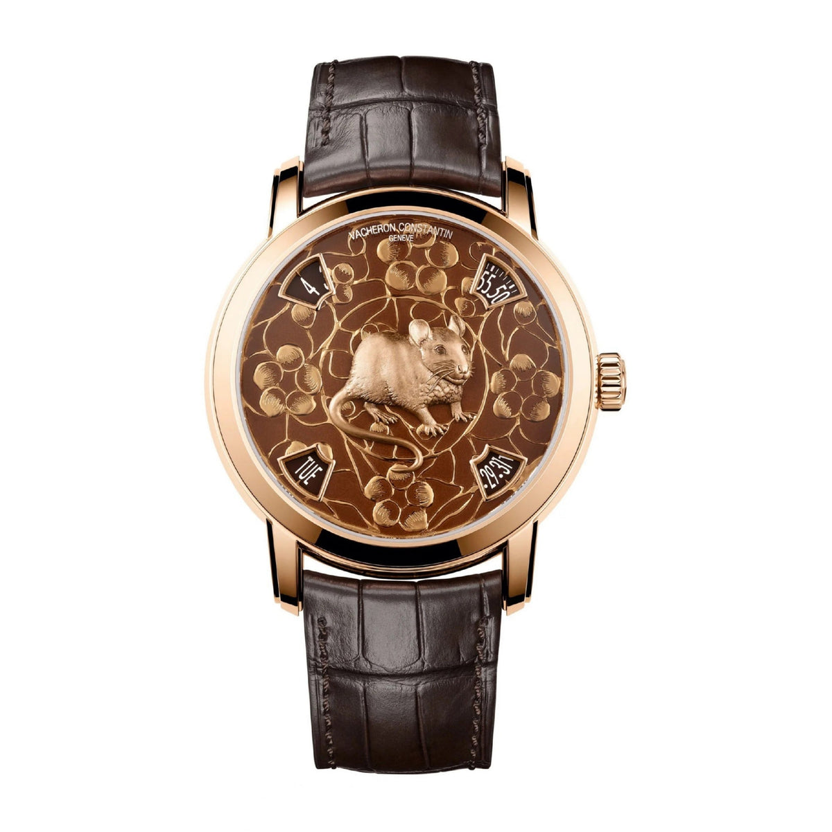 Vacheron Constantin Men's 86073-000R-B520 Metiers d'Art Legend of the Chinese Zodiac Brown Leather Watch