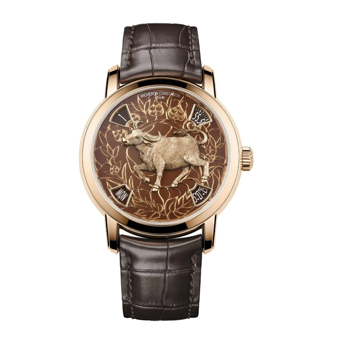 Vacheron Constantin Men's 86073-000R-B646 Metiers d'Art Legend of the Chinese Zodiac Brown Leather Watch