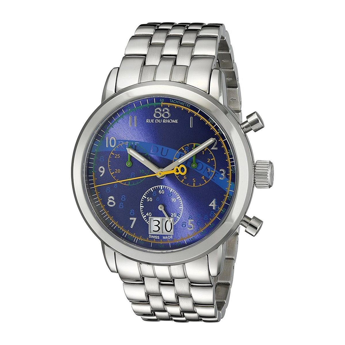88 Rue Du Rhone Men&#39;s 87WA140033 Double 8 Chronograph Stainless Steel Watch