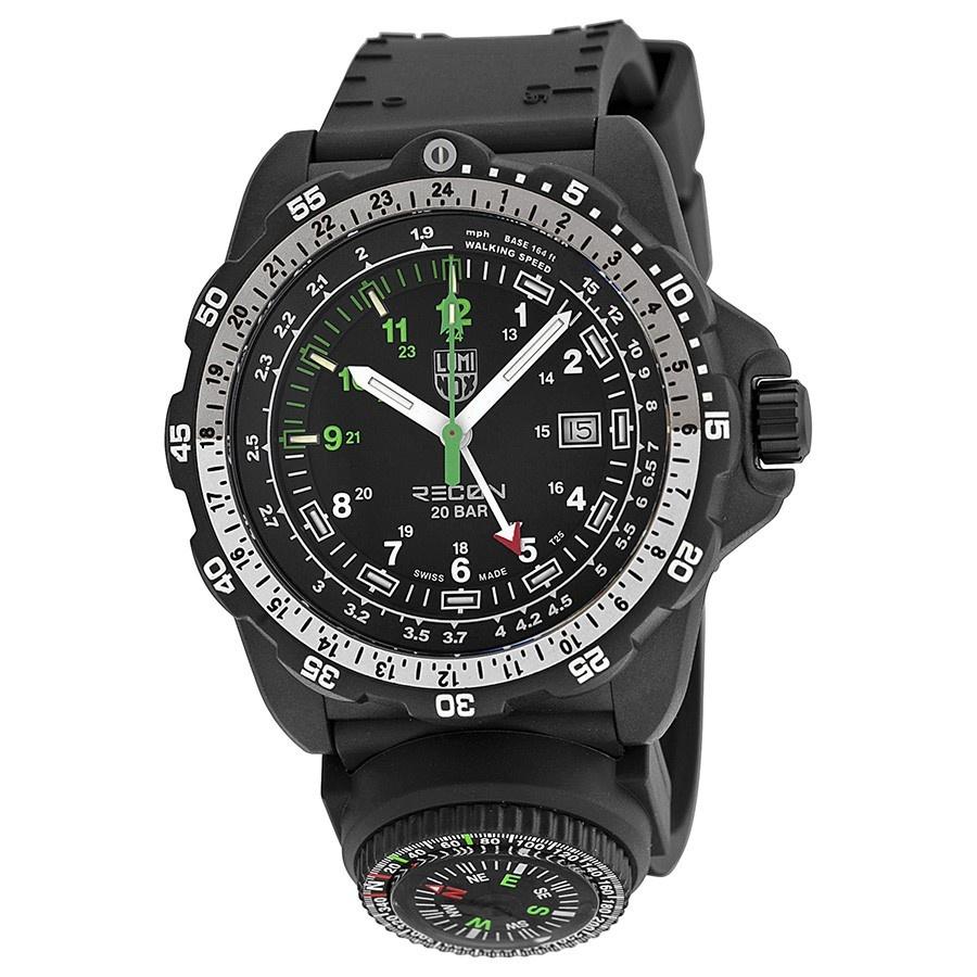 Luminox Men&#39;s 8832.MI Recon Nav SPC Black Rubber Watch