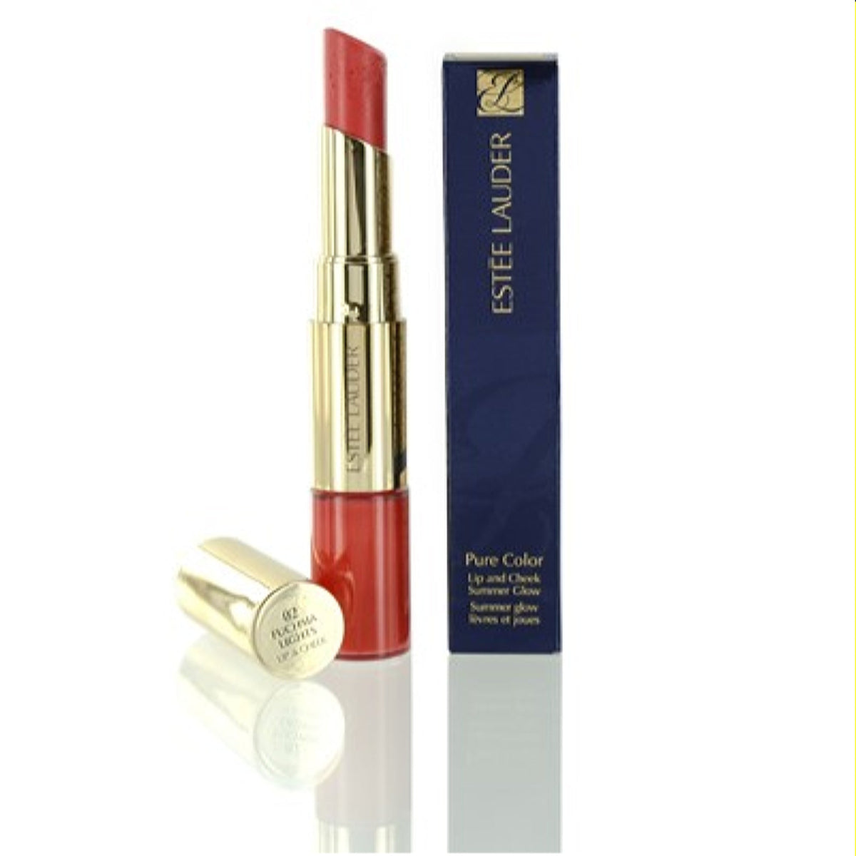 Estee Lauder Pure Color Lip & Cheek Summer Glow 02 Fuchsia Lights 0.16 Oz (5 Ml) RE4M-02