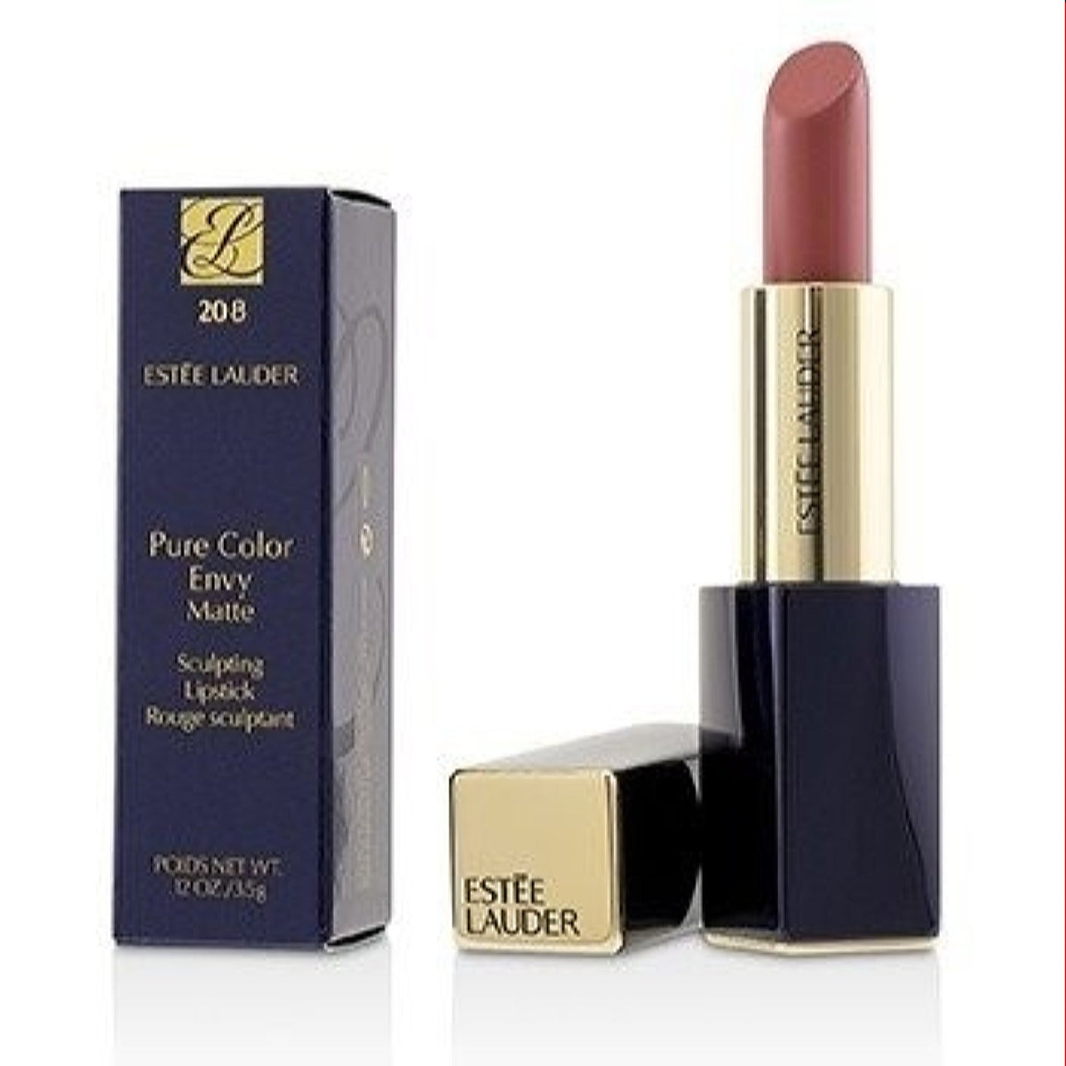 Estee Lauder Pure Color Envy Sculpting Lipstick 208 Blush Crush 0.12 Oz  RBFC-22