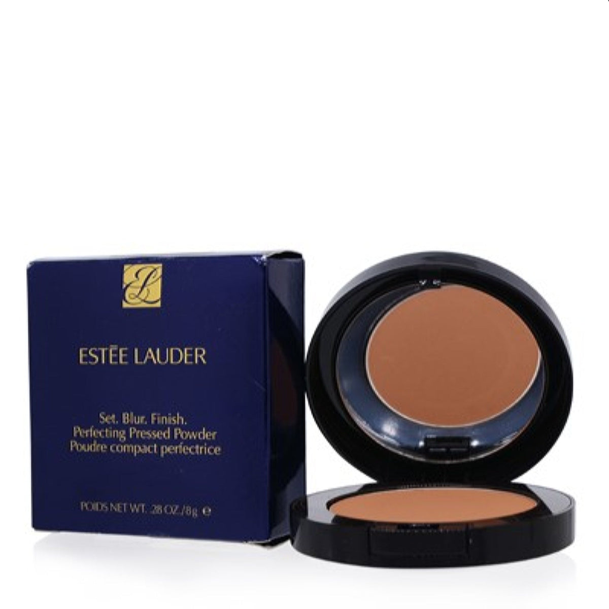 Estee Lauder Set.Blur Finish Perfecting Pressed Powder Deep 0.28 Oz 8 Ml P1JC-04
