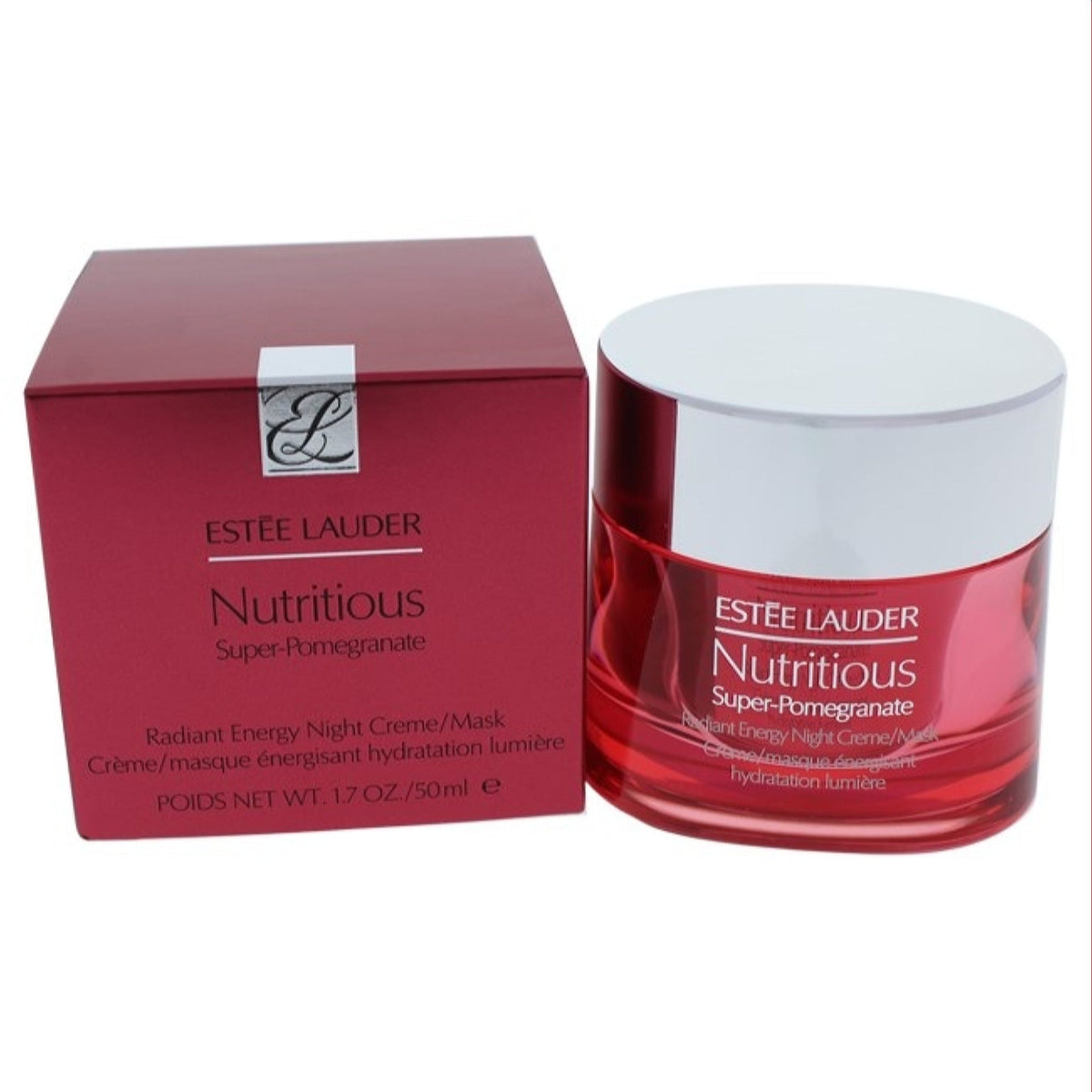 Estee Lauder Nutritious Super-Pomegrante Radiant Energy Nigh Cream Mask 1.7 Oz  P30Y