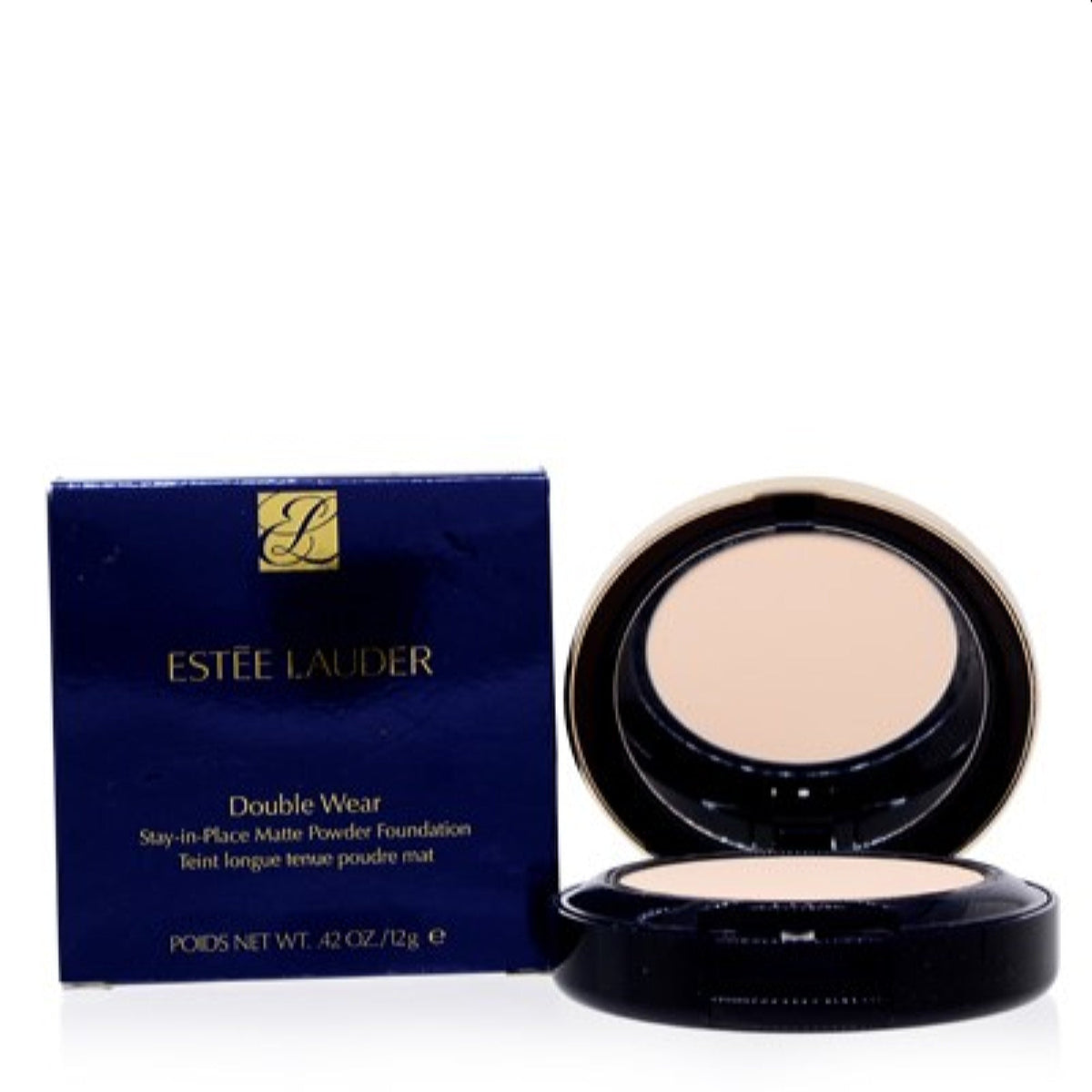 Estee Lauder Double Wear Stay-In-Place Matte Pwd Foundation 1W0 Warm Prcln 0.42 P9J0-CL