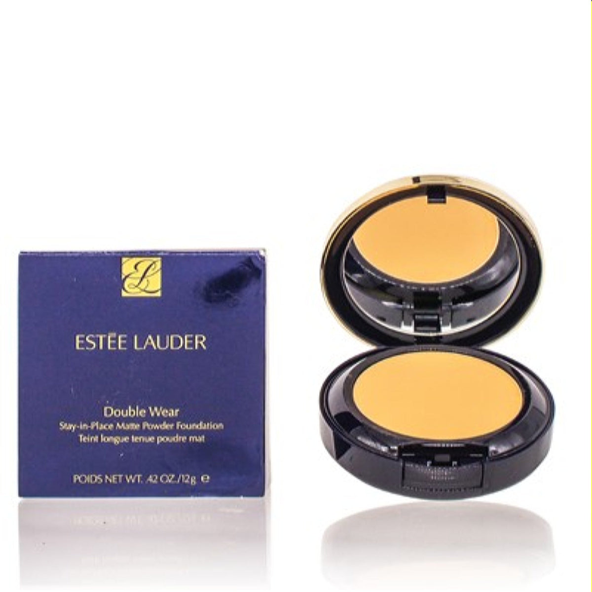 Estee Lauder Double Wear Stay-In-Place Matte Pwdr  Foundation 4W4 Hazel 0.42 Oz  P9JO-CP