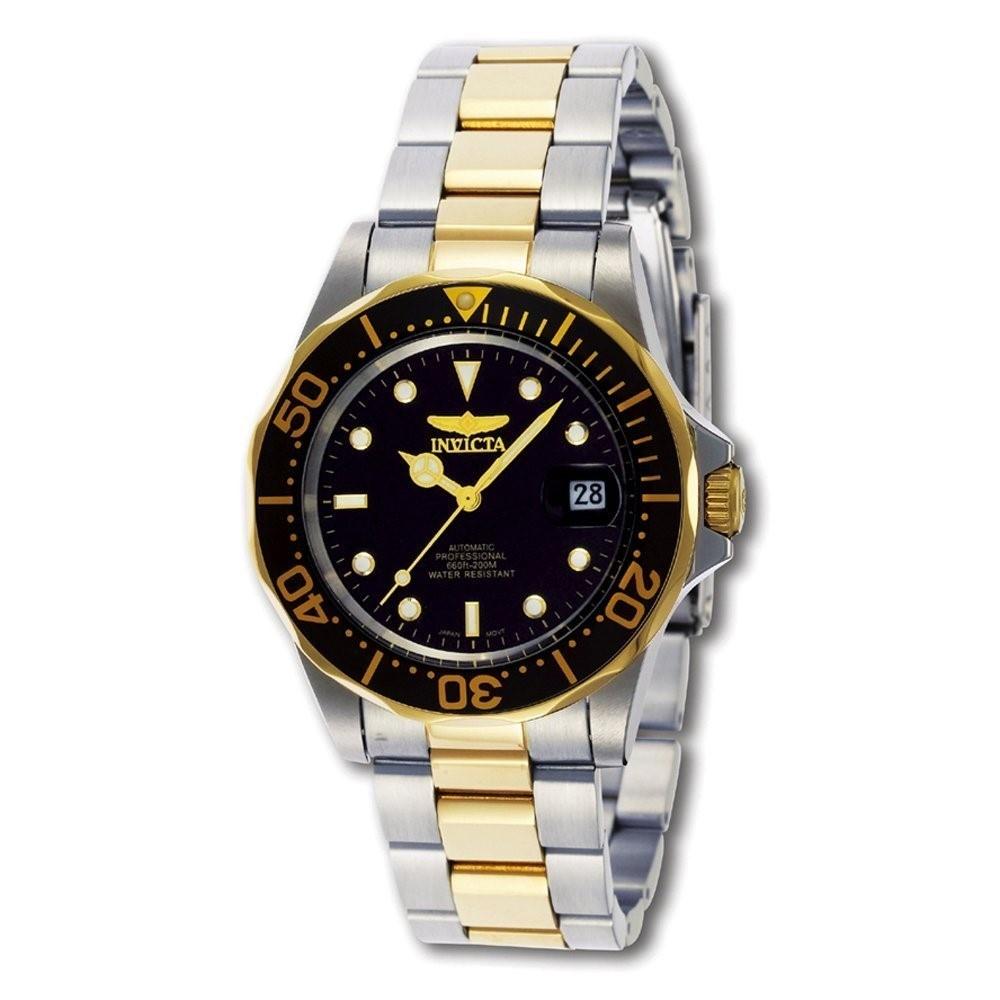 Invicta Men&#39;s 8927 Pro Diver Automatic Gold-Tone and Silver Stainless Steel Watch