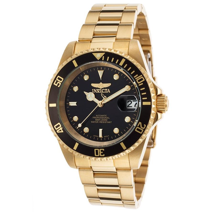Invicta Men&#39;s 8929OB Pro Diver Automatic Gold-Tone Stainless Steel Watch