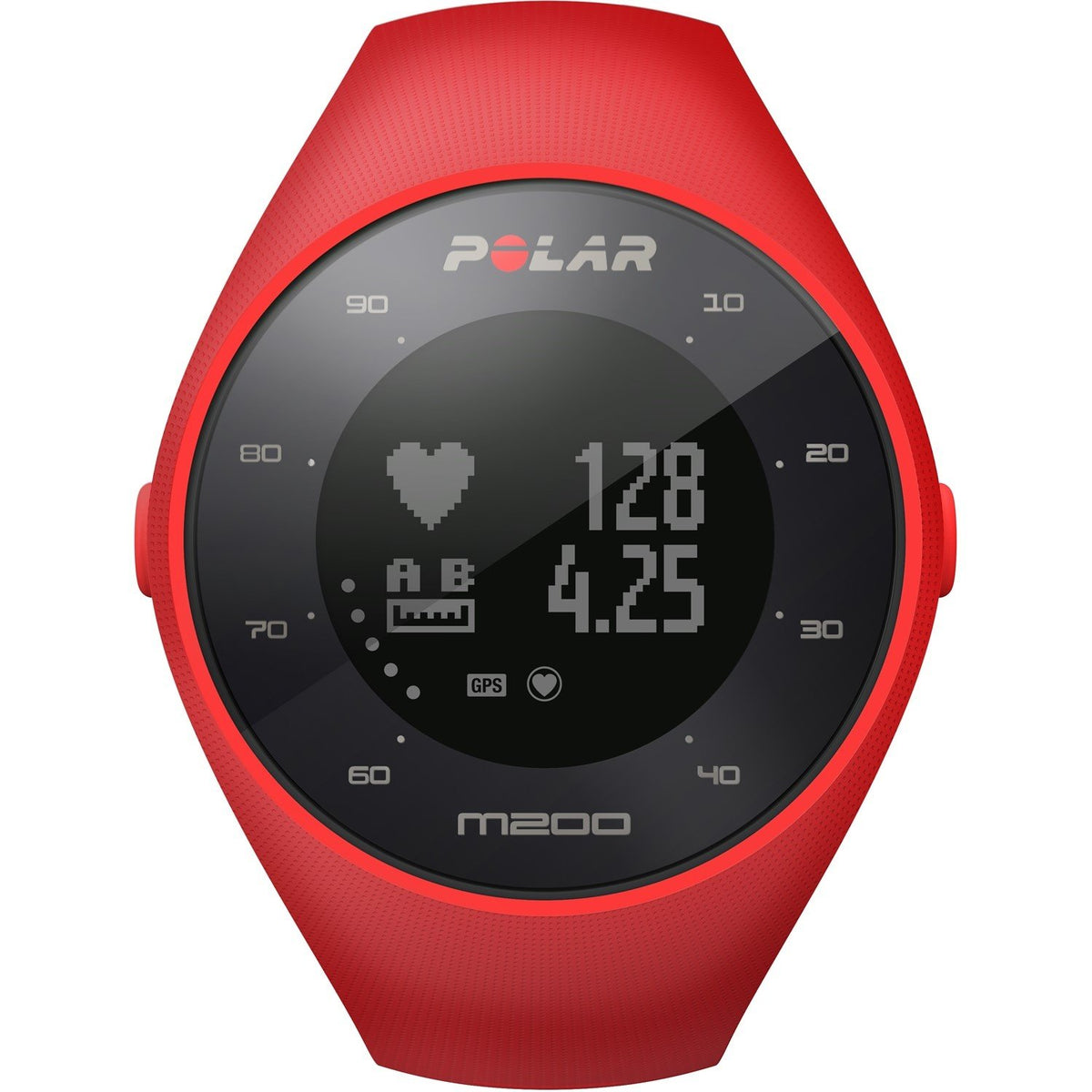 Polar Unisex 90061217 GPS Running Red Silicone Watch