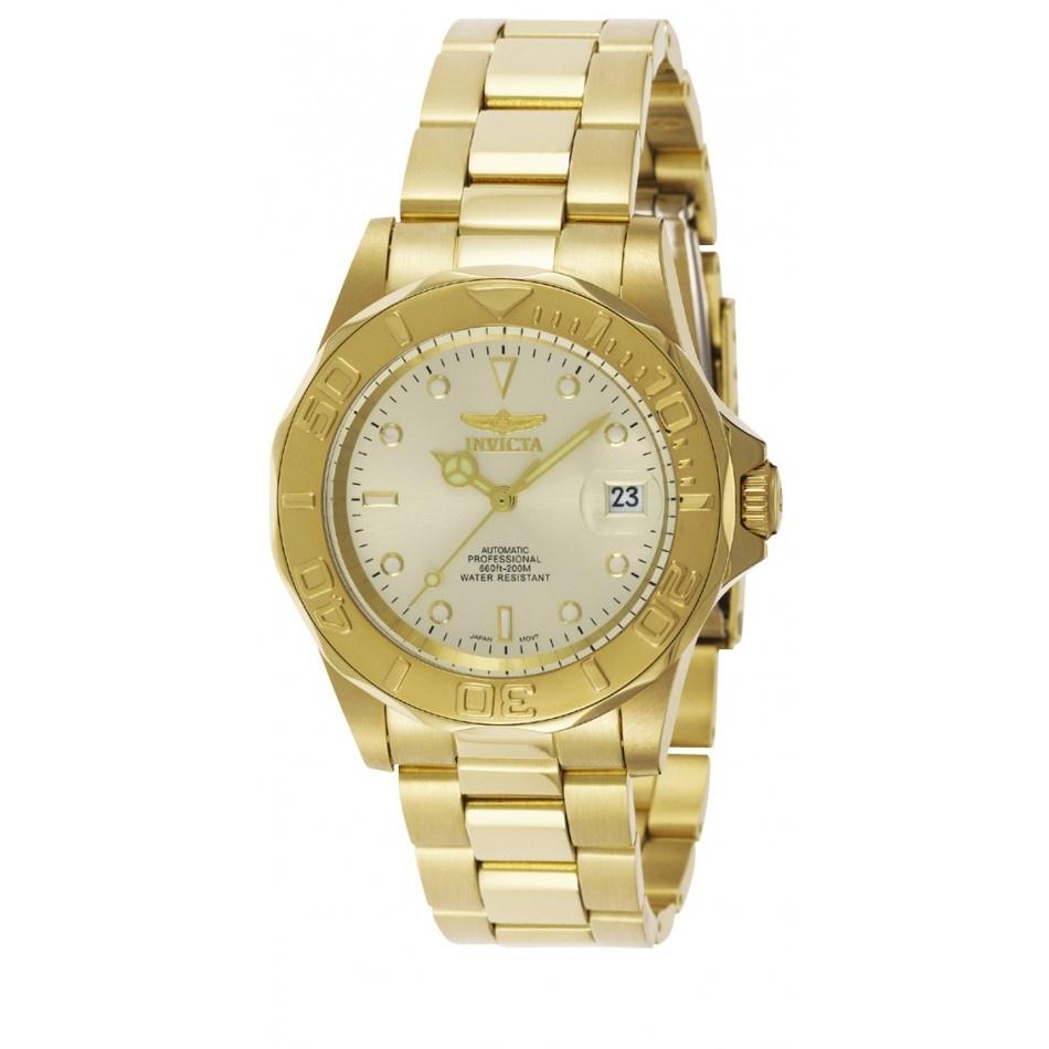 Invicta Men&#39;s 9010 Pro Diver Gold-Tone Stainless Steel Watch