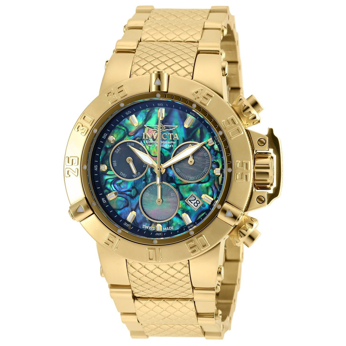 Invicta Men&#39;s 90142 Subaqua Noma III Gold-Tone Stainless Steel Watch