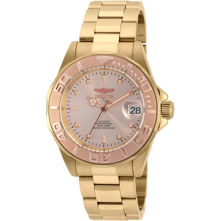 Invicta Men's 90187 Pro Diver Mako Automatic Gold-Tone Stainless Steel Watch
