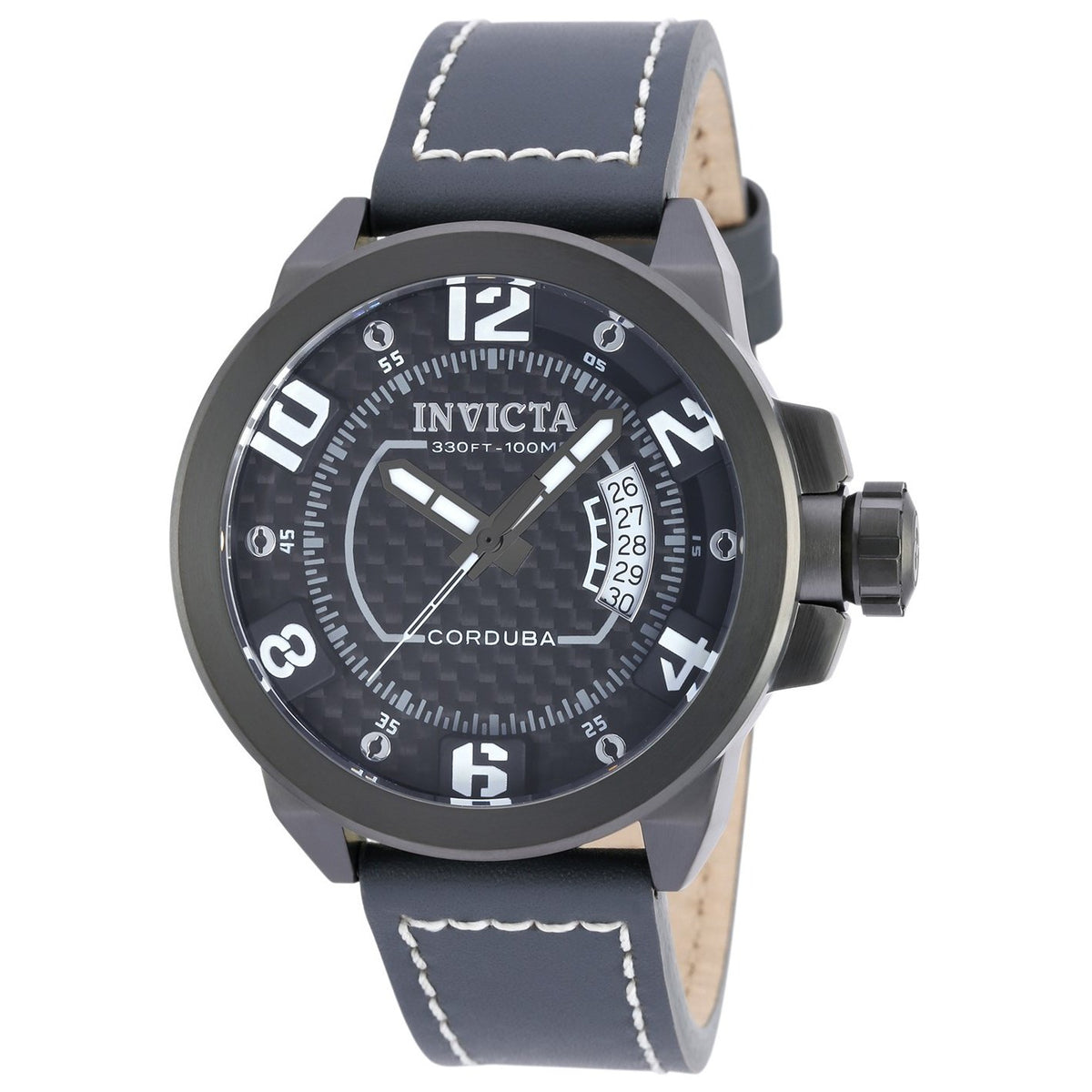 Invicta Men&#39;s 90207 Corduba Grey Leather Watch