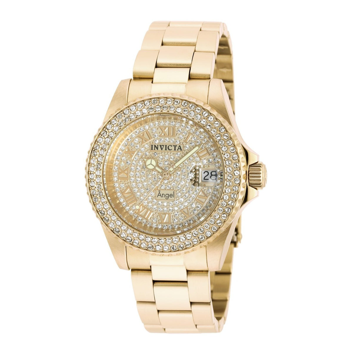 Invicta Women&#39;s 90255 Angel Gold-Tone Stainless Steel Watch