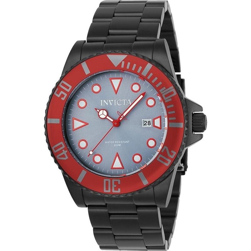 Invicta Men's 90296 Pro Diver Black Stainless Steel Watch