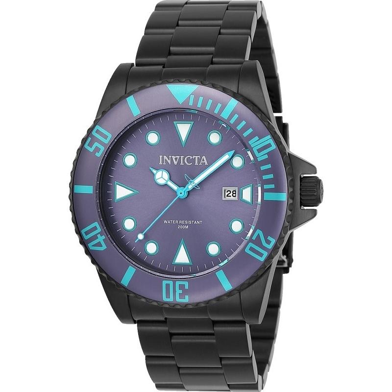 Invicta Men's 90297 Pro Diver Black Stainless Steel Watch