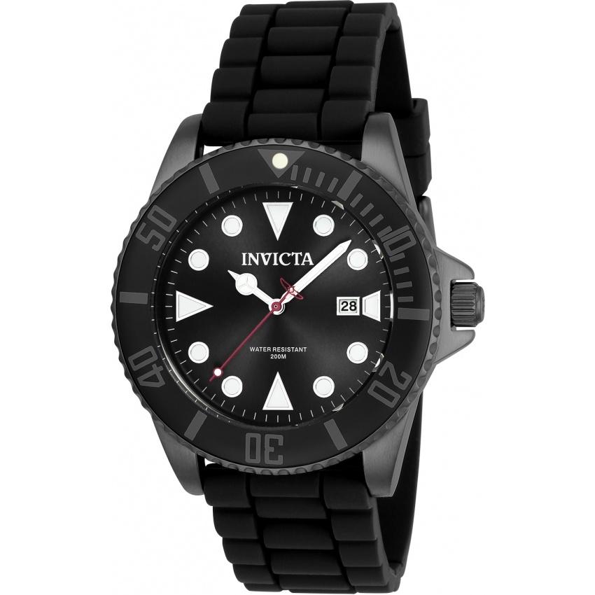 Invicta Men&#39;s 90305 Pro Diver Black Silicone Watch
