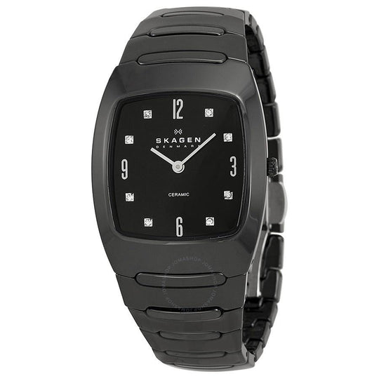 Skagen Women's 914SBXC Crystal Black Ceramic Watch