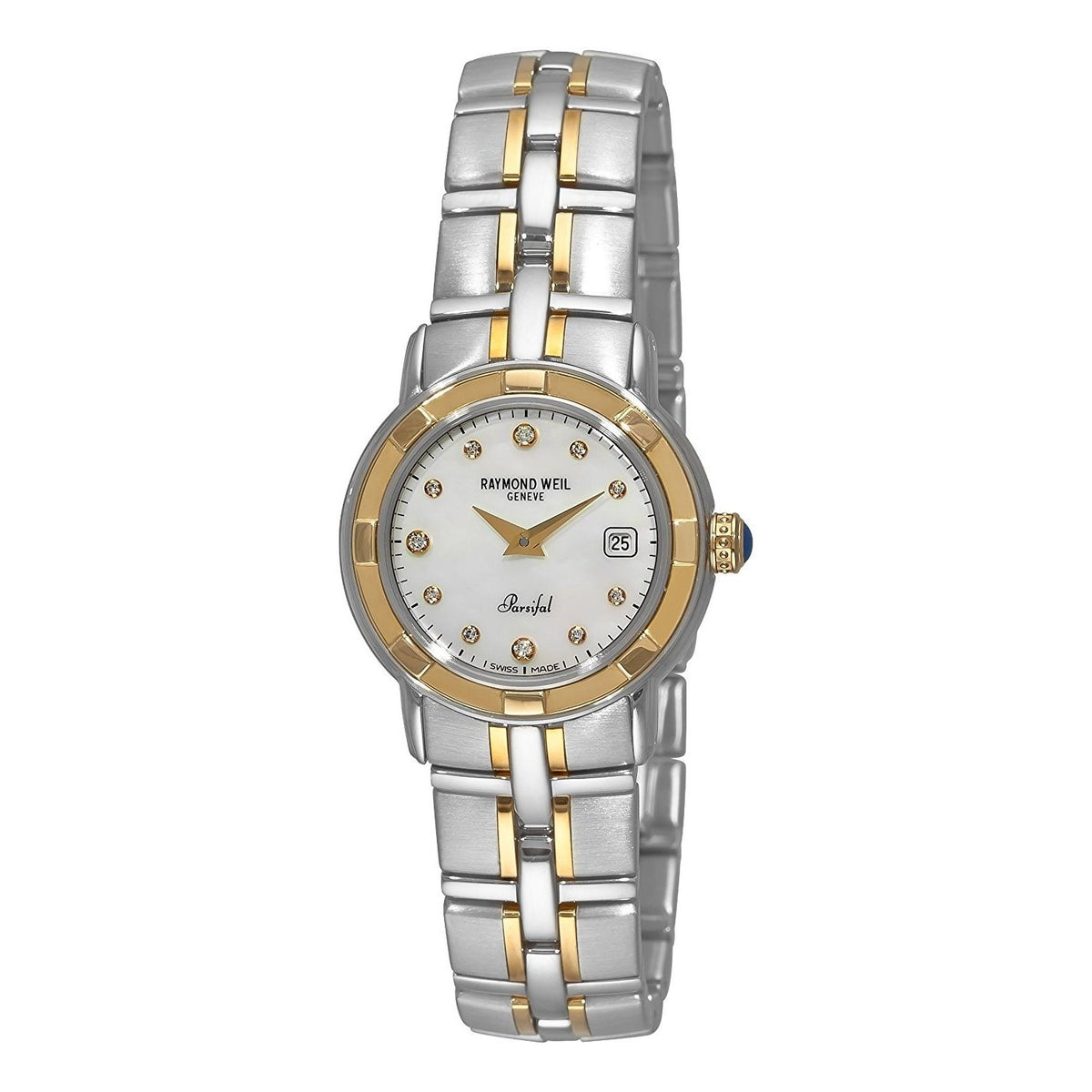 Raymond Weil Women&#39;s 9440-STG-97081 Parsifal Diamond Two-Tone Stainless Steel Watch