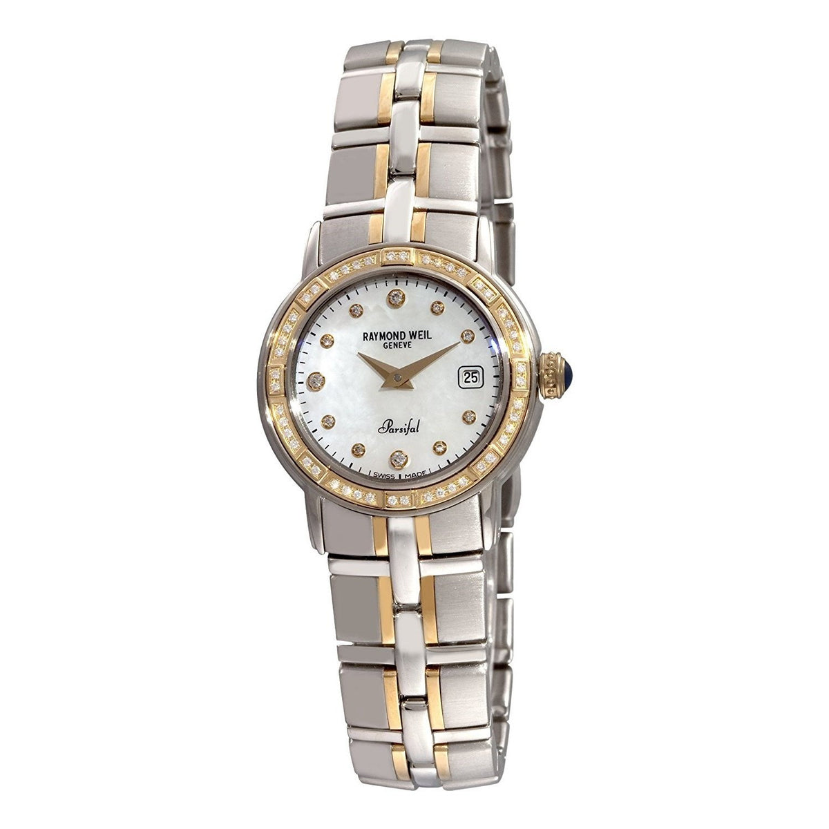 Raymond Weil Women&#39;s 9440-STS-97081 Parsifal Diamond Two-Tone Stainless Steel Watch