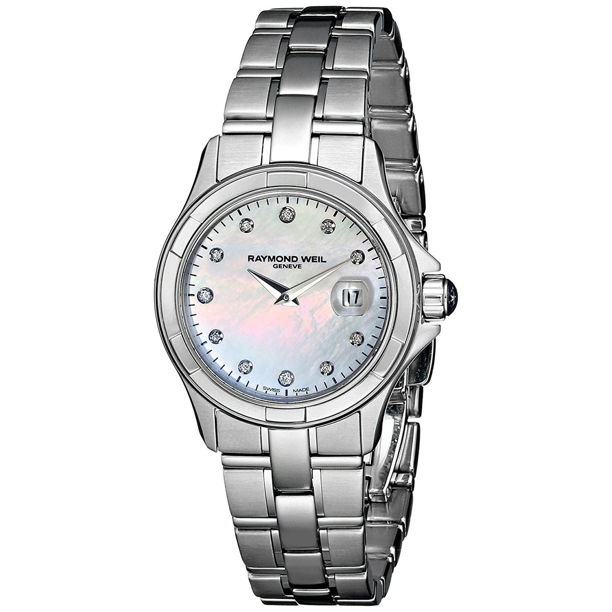 Raymond Weil Women&#39;s 9460-ST-97081 Parsifal Diamond Stainless Steel Watch