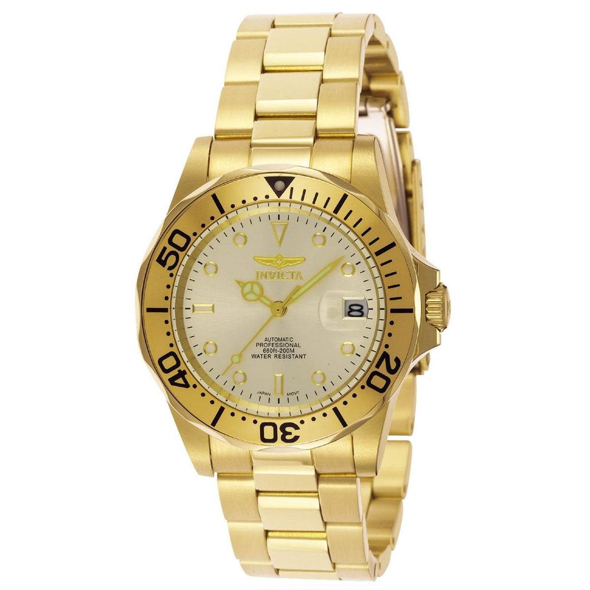Invicta Men&#39;s 9618 Pro Diver Gold-Tone Stainless Steel Watch