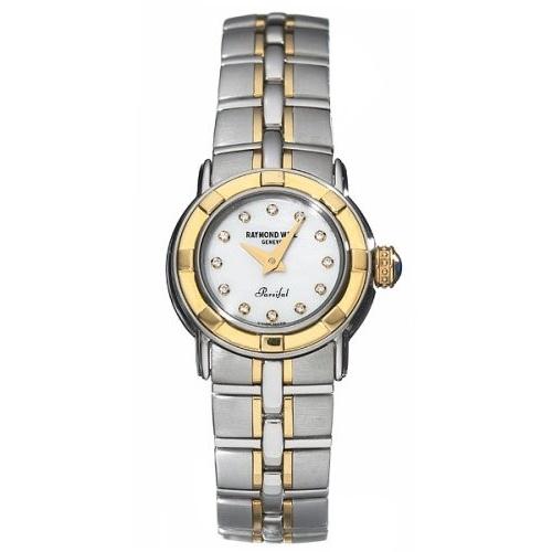 Raymond Weil Women&#39;s 9640-STG-97081 Parsifal Diamond Two-Tone Stainless Steel Watch