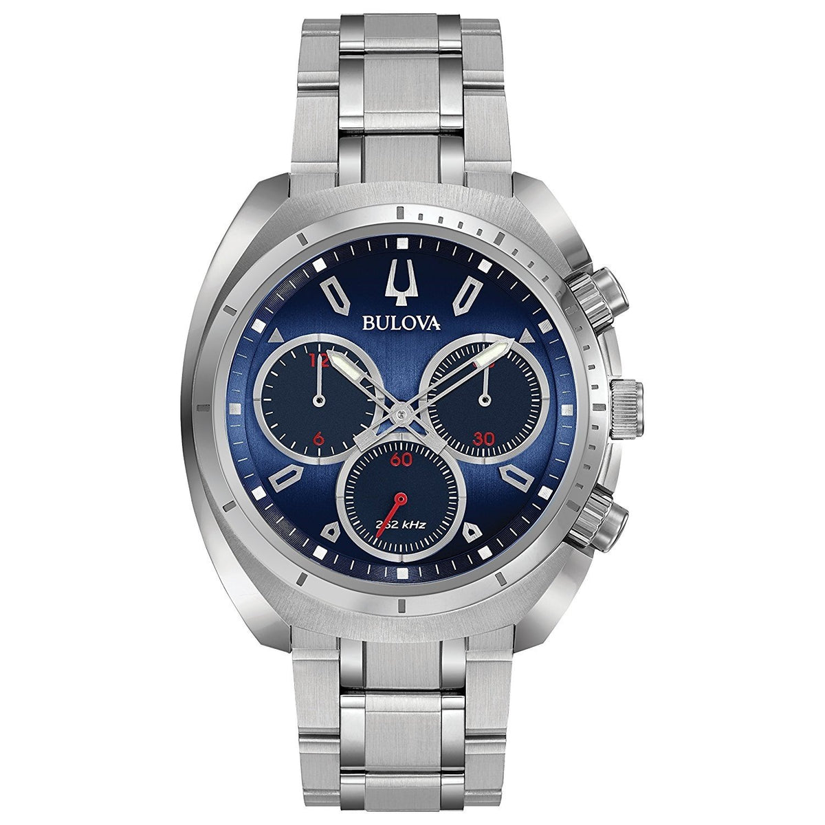 Bulova Men&#39;s 96A185 Curv Chronograph Stainless Steel Watch