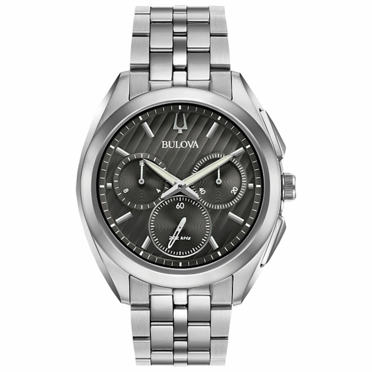 Bulova Men&#39;s 96A186 Curv Chronograph Stainless Steel Watch