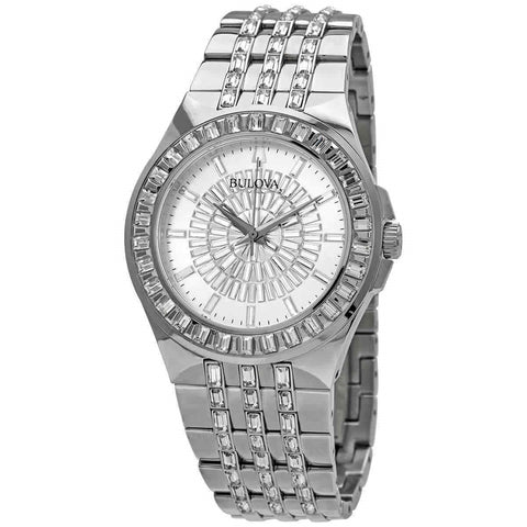 Bulova Men's 96A236 Phantom Stainless Steel with Sets of Crystal Watch