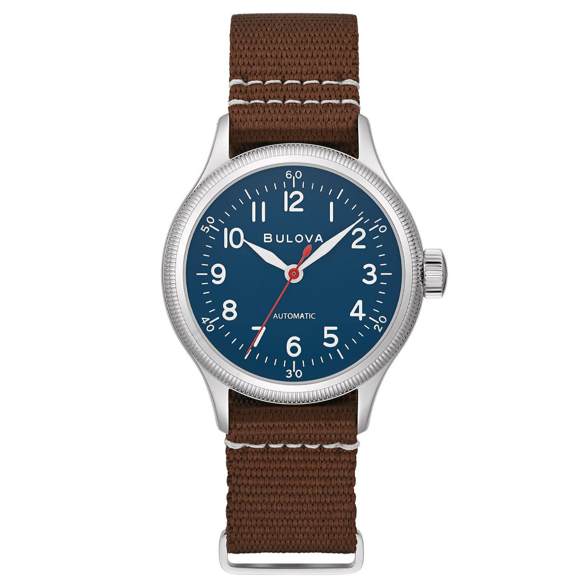 Bulova Unisex 96A282 Bulova Brown Nylon Watch
