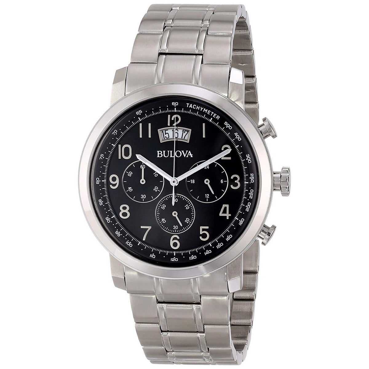Bulova Men's 96B202 Classic Chronograph Stainless Steel Watch