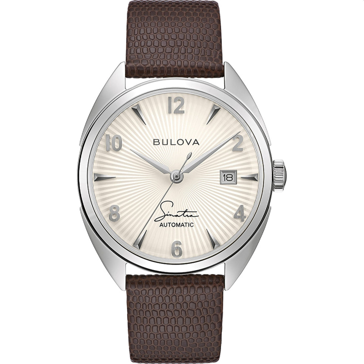 Bulova Men's 96B347 Frank Sinatra Brown Leather Watch