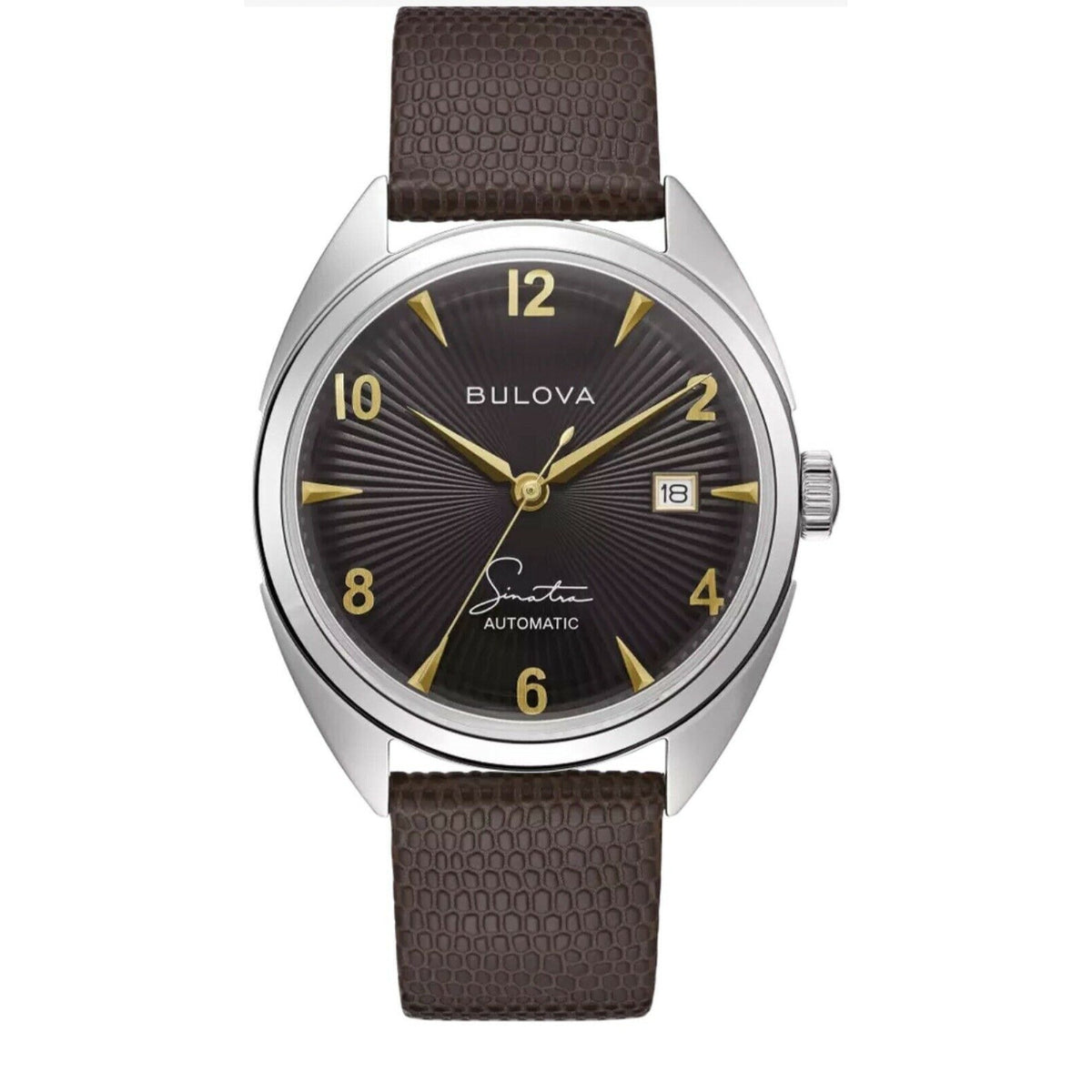 Bulova Men's 96B348 Frank Brown Leather Watch