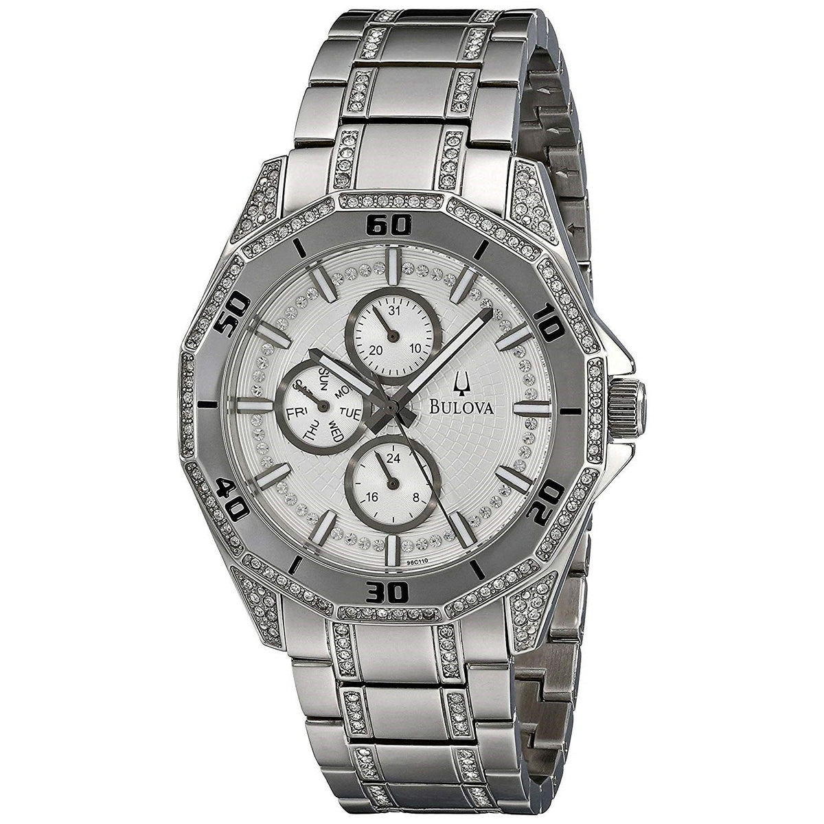 Bulova Men&#39;s 96C110 Chronograph Stainless Steel Watch