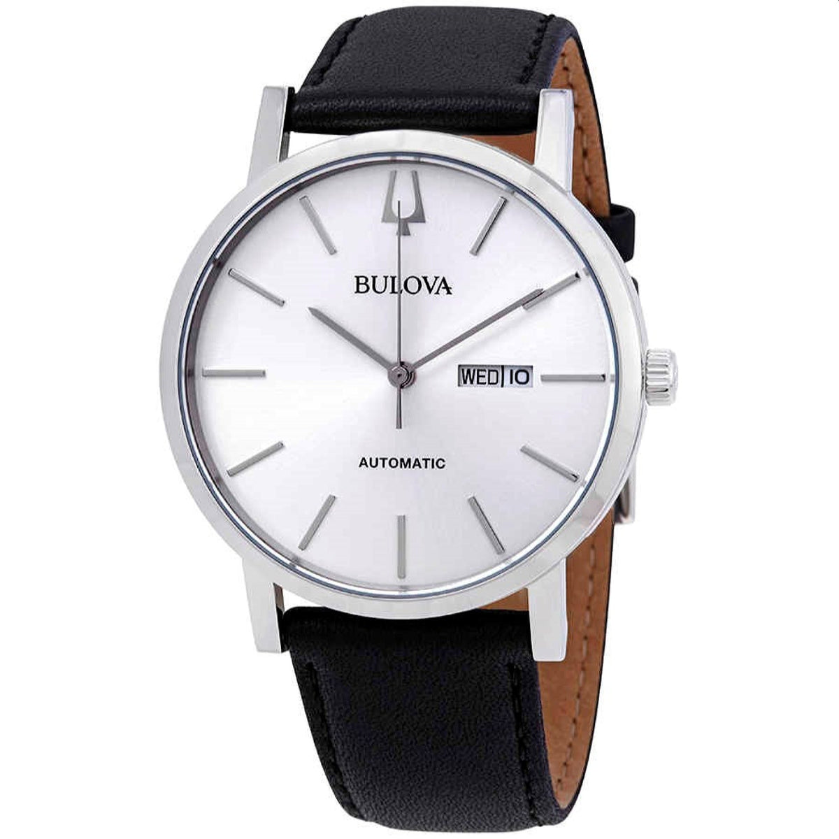 Bulova Men's 96C130 Classic Black Leather Watch
