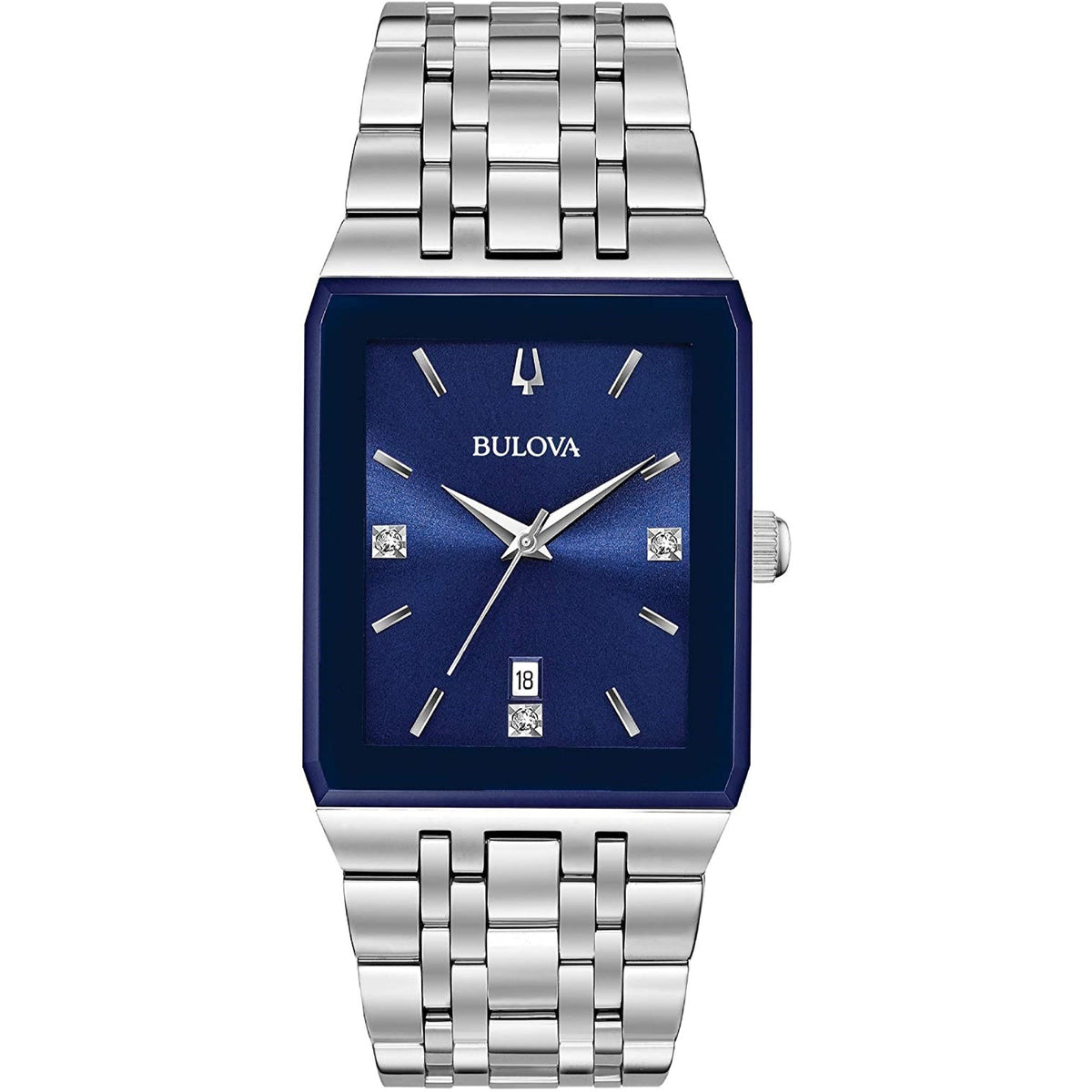 Bulova Men&#39;s 96D139 Diamond Stainless Steel Watch