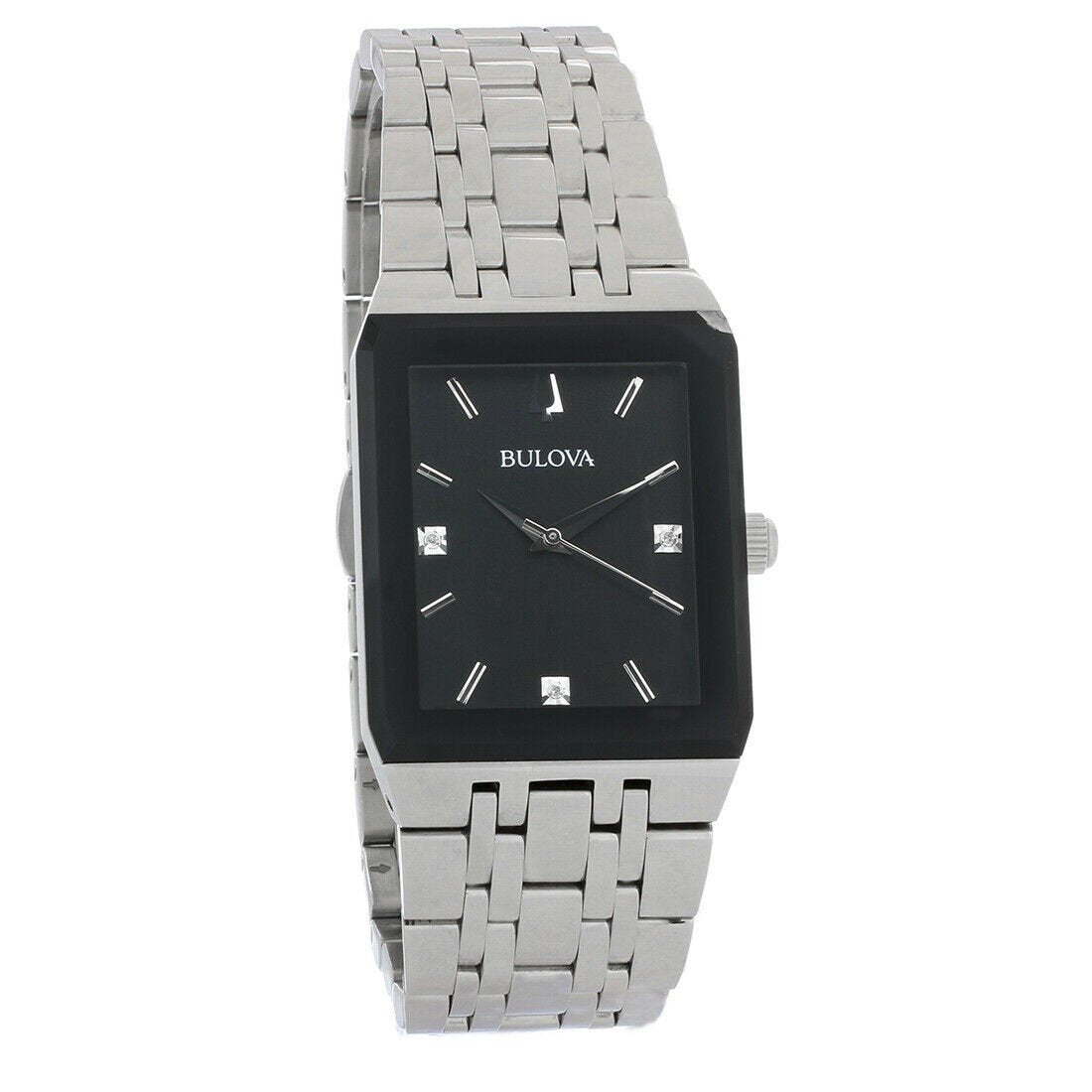 Bulova Men's 96D145 Quadra Stainless Steel Watch