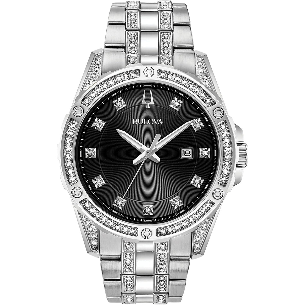 Bulova Men&#39;s 96K104 Calendar Stainless Steel Watch