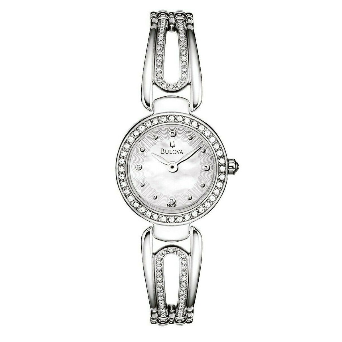 Bulova Women&#39;s 96L126 Bulova Stainless Steel with Sets of Crystal Watch