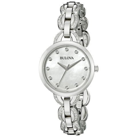 Bulova Women's 96L203 Crystal Stainless Steel Watch
