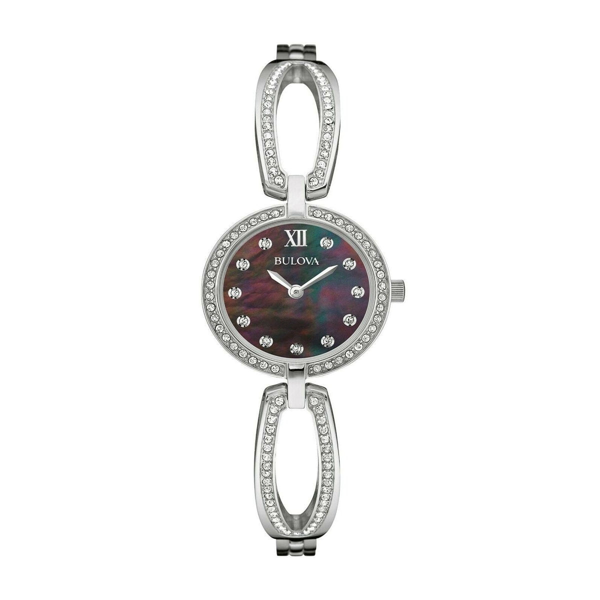 Bulova Women's 96L224 Bulova Stainless Steel with Sets of Crystal Watch